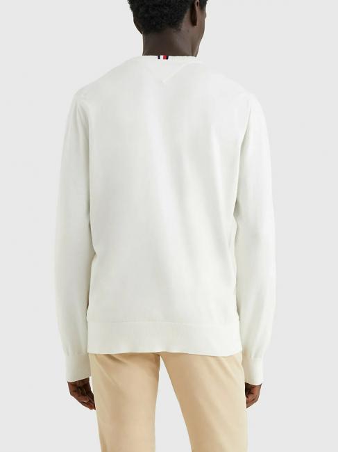 1985 CREW Hanorac din amestec de bumbac fildeș - Pulovere pentru bărbați