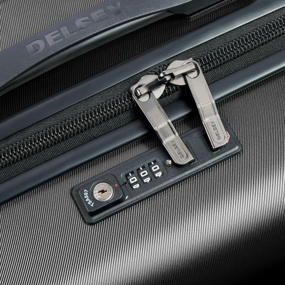 COMETE + Troller pentru bagaje de m&acirc;nă Spinner negru - Bagaje de m&acirc;nă