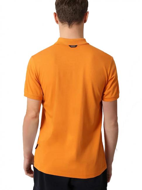EBEB Tricou polo din bumbac ocru de deșert - maiou Polo