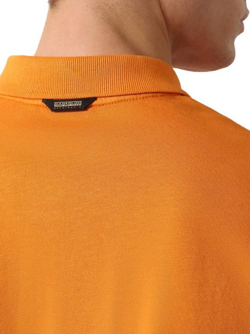 EBEB Tricou polo din bumbac ocru de deșert - maiou Polo