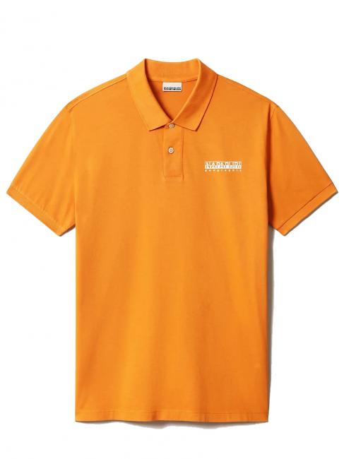 EBEB Tricou polo din bumbac ocru de deșert - maiou Polo