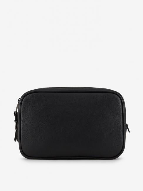 Beauty case con tasca frontale e polsierina  negru - Truse de toaletă