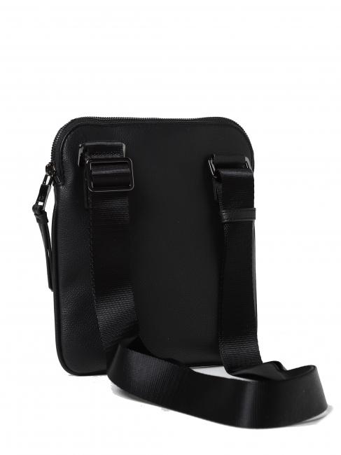Borsello con tasca frontale  negru - Genți de umăr bărbați