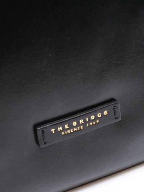 MADDALENA Geanta de cumparaturi din piele Negru de aur - Genți femei