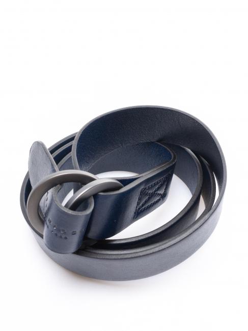 CASENTINO Curea din piele fabricata in Italia ruteniu cobalt - Curele