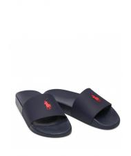 RALPH LAUREN POLO SLIDE Papuci bleumarin / roșu pp - Pantofi bărbați - 4