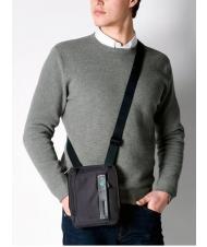 PIQUADRO Sac Linia P16 CHEVRON / NEGRU - Genți de umăr bărbați - 4