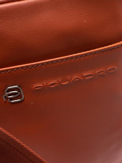 Geanta VIBE afară, din piele ciocanită portocaliu3 - Genți de umăr bărbați