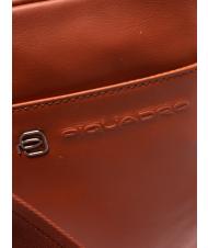 PIQUADRO Geanta VIBE afară, din piele ciocanită portocaliu3 - Genți de umăr bărbați - 3