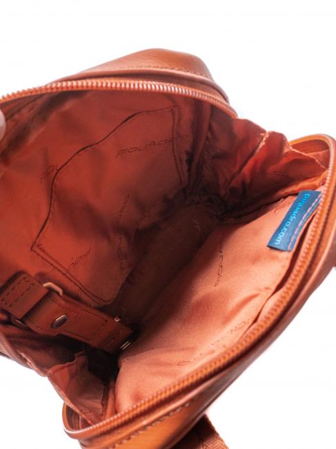 Geanta VIBE afară, din piele ciocanită portocaliu3 - Genți de umăr bărbați