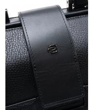 PIQUADRO ILI Servieta din piele pentru doctor negru - Serviete birou - 3