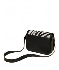 TWINSET Borsa a tracolla in pelle stampa zebra  zebră cu blană zăpadă / neagră - Genți femei - 3