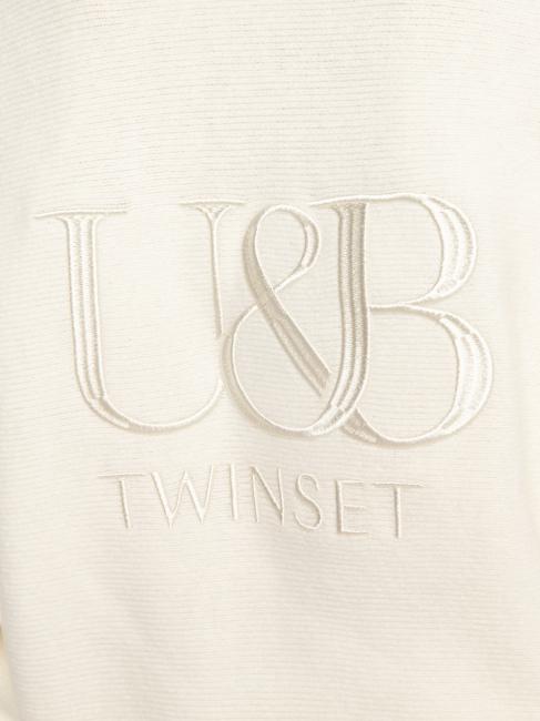 U&B  Trening cu glugă și pantaloni de jogging fildeş - Costume sport pentru femei