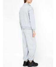 TWINSET U&B  Hanorac complet cu broderie si jogging melange gri - Costume sport pentru femei - 2