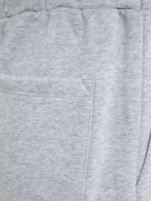 U&B  Hanorac complet cu broderie si jogging melange gri - Costume sport pentru femei