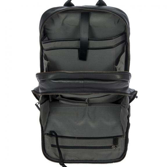 TORINO Rucsac pentru laptop de 13&rdquo;, din piele negru - Rucsacuri pentru laptop
