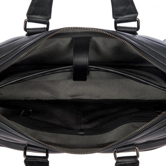 TORINO Servieta pentru laptop de 15”, din piele negru - Serviete birou