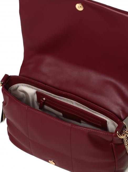 Mini bag a tracolla trapuntata  zmeura inchisa - Genți femei