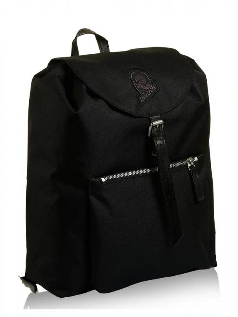 ALPINO SOLID RECYCLED Rucsac din poliester reciclat negru - Rucsacuri pentru școală și timp liber