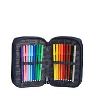 INVICTA Astuccio 3 zip Trusa cu tot pentru scoala! grilehadesblue - Penare și accesorii - 2