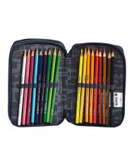 INVICTA Astuccio 3 zip Trusa cu tot pentru scoala! grilehadesblue - Penare și accesorii - 3
