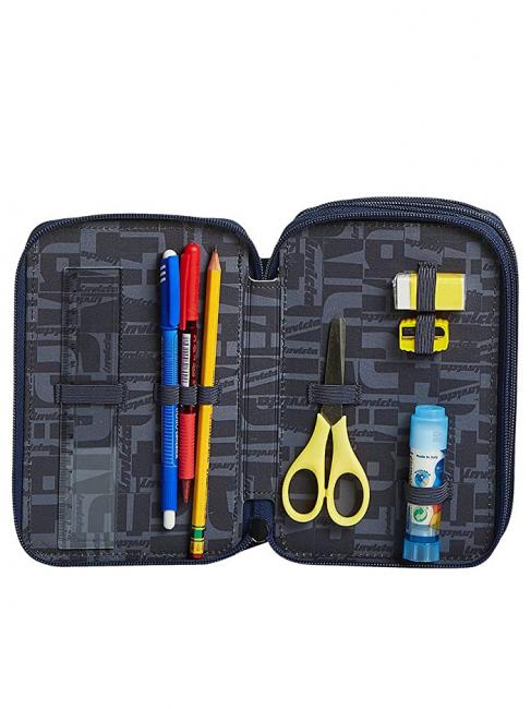 Astuccio 3 zip Trusa cu tot pentru scoala! grilehadesblue - Penare și accesorii