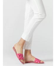 MANILA GRACE Ciabatta flat a pois  fucsia / alb - Pantofi femei - 3