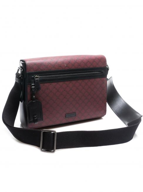MONOGRAM Geanta messenger creponata roșu / negru - Serviete birou