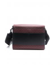 TRUSSARDI MONOGRAM Geanta messenger creponata roșu / negru - Serviete birou - 4