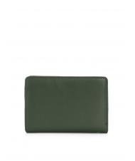 TOSCA BLU BASIC Portofel mediu din piele verde - Portofele femei - 3