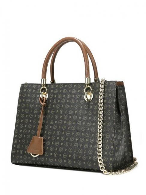 Tapiro Geantă de mână, cu curea de umăr negru maro - Genți femei