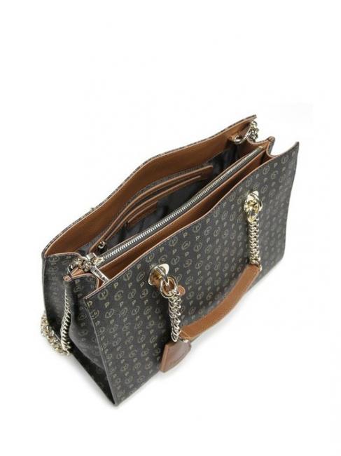 Tapiro Geantă de mână, cu curea de umăr negru maro - Genți femei