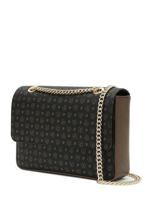 Patrimoniul clasic Geantă de umăr negru de bronz - Genți femei