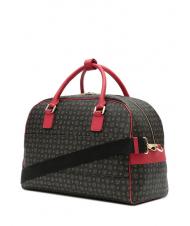 POLLINI HERITAGE TRAVEL Geantă duffle cu curea de umăr lac negru - Genți de voiaj - 3