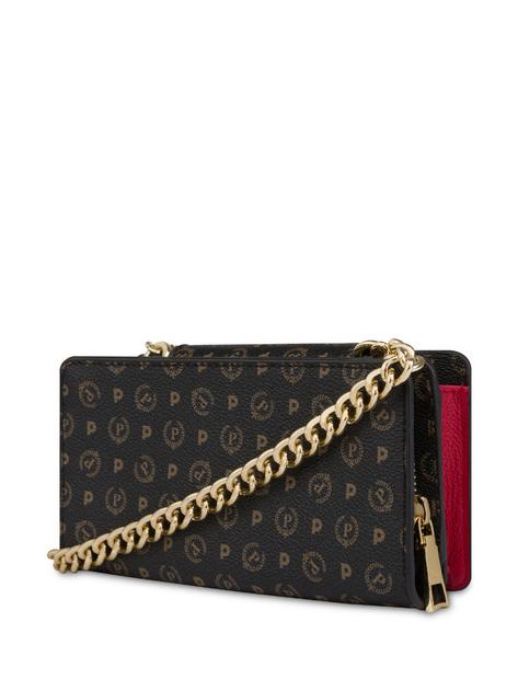 HERITAGE CLASSIC clutch cu curea de umar lac negru - Genți femei