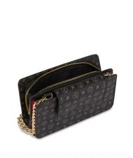 POLLINI HERITAGE CLASSIC clutch cu curea de umar lac negru - Genți femei - 5