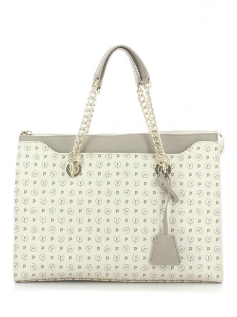 Patrimoniul clasic Cumpărător de umeri, cu curea de umăr fildeş - Genți femei