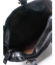 THE BRIDGE MATILDE Geanta de cumparaturi din piele Negru de aur - Genți femei - 5