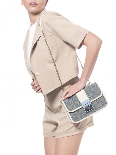 MONOGRAM Mini geantă de umăr din material jacquard avio - Genți femei