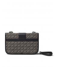 BRACCIALINI MONOGRAM Mini geantă de umăr din material jacquard NEGRU / MULTI - Genți femei - 3