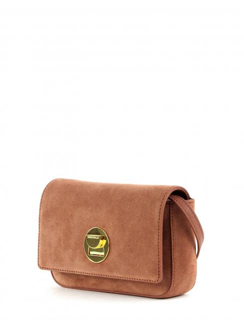 BORSA MINI Geanta mini de umar din piele intoarsa cinam - Genți femei