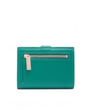 COCCINELLE EASY POCKET Portofel din piele texturata iarba verde - Portofele femei - 3