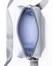 MANDARINA DUCK ATHENA Mini geanta din piele cu bareta de umar SILVER - Genți femei - 5