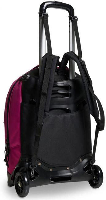 NEW WAY NEW PLUG Plain Rucsac troler, detasabil festival fucsia - Rucsacuri cu role