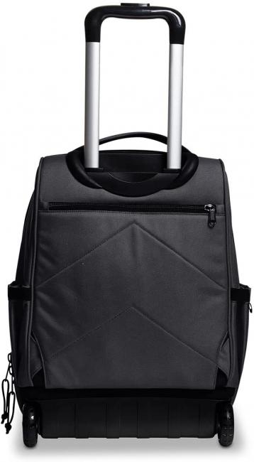 NEW WAY NEW BUMP Plain Rucsac cu troller 2 &icirc;n 1 negru - Rucsacuri cu role