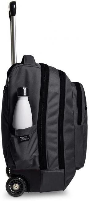 NEW WAY NEW BUMP Plain Rucsac cu troller 2 &icirc;n 1 negru - Rucsacuri cu role