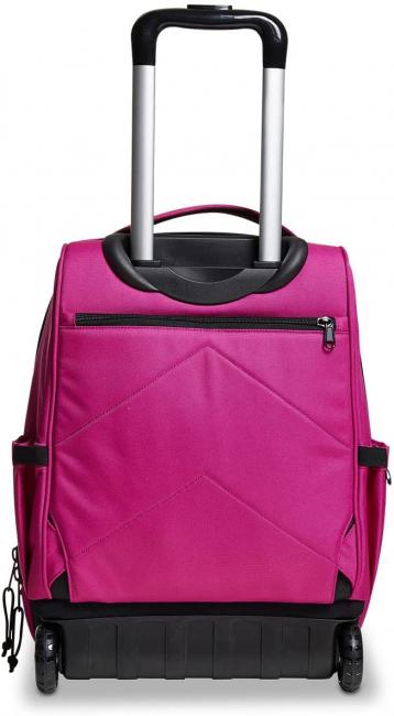 NEW WAY NEW BUMP Plain Rucsac cu troller 2 în 1 festival fucsia - Rucsacuri cu role
