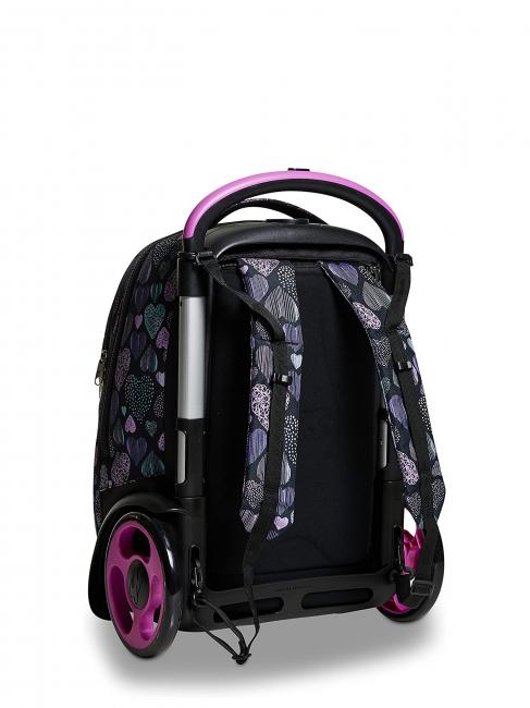 7.1 TYRE Patchyheart Girl Rucsac Troler detasabil negru - Rucsacuri cu role