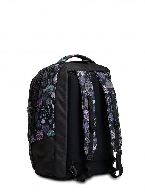 7.1 TYRE Patchyheart Girl Rucsac Troler detasabil negru - Rucsacuri cu role