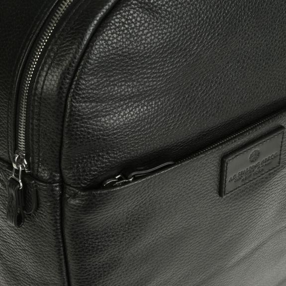 VERMONT Rucsac pentru laptop de 13&rdquo;, din piele negru - Rucsacuri pentru laptop